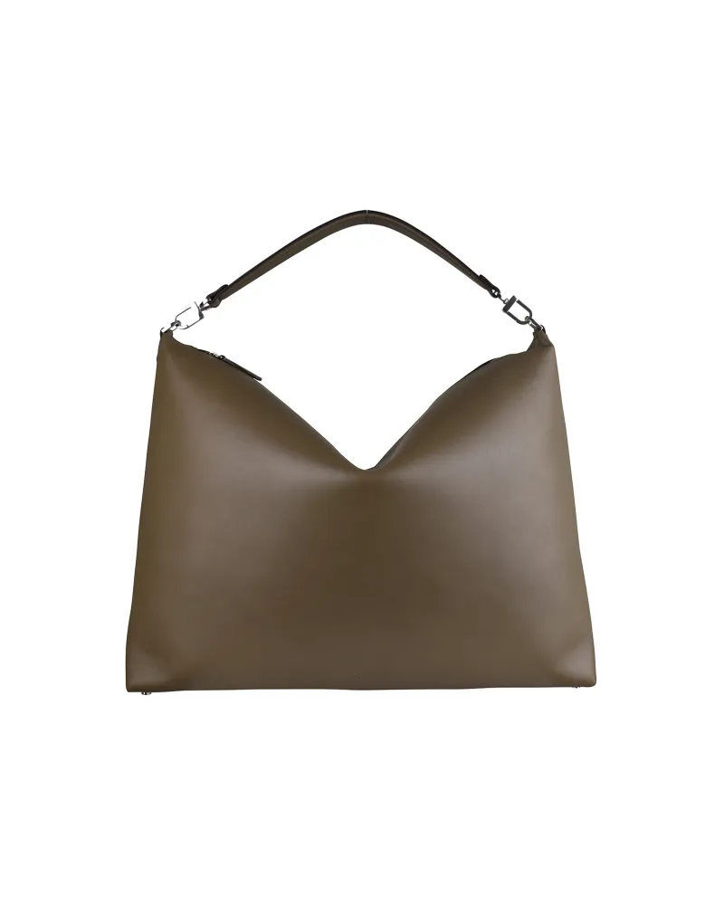Totême Toteme Leder-Tasche mit abgeschrägten Kanten Grün Grün