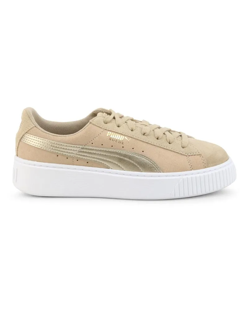Puma Plattform Safari Beige Womens Trainer Beige