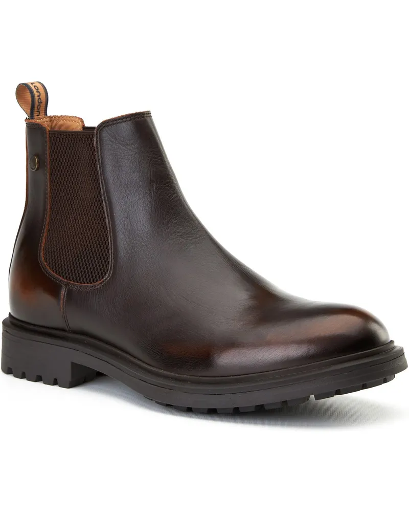 Base London Roebuck Leder Herren braune Stiefel Braun