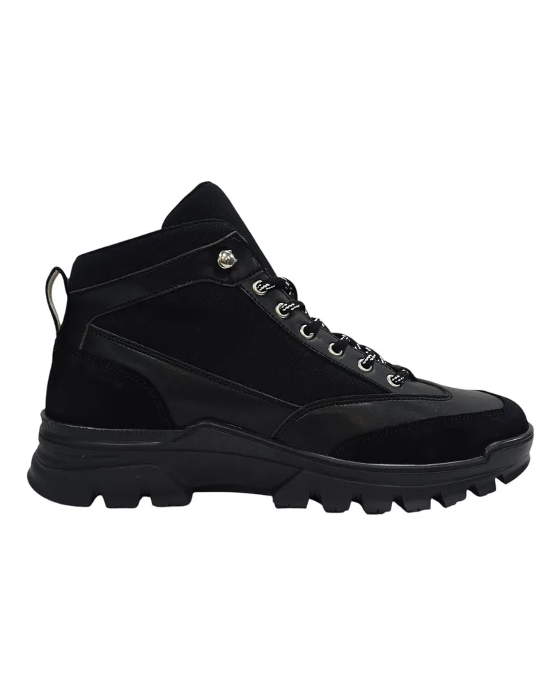 Firetrap Jason" Wanderstiefel für Herren, Leder (Schwarz Schwarz