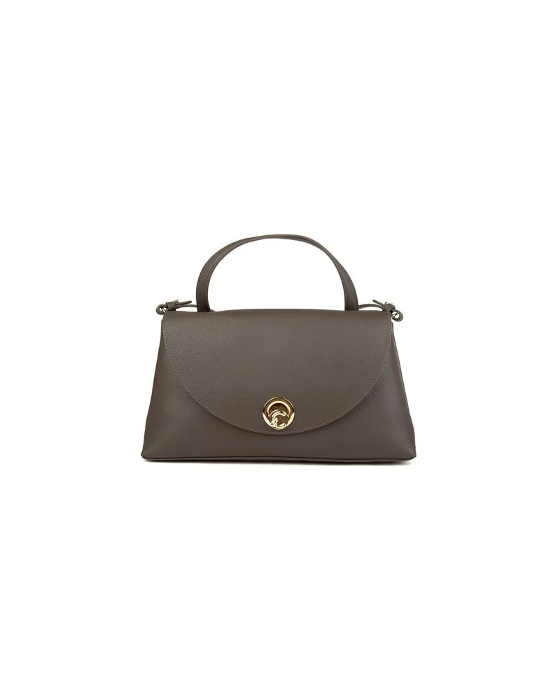 Coccinelle Top-Handle-Tasche Fango/Honig Schokoladenbraun