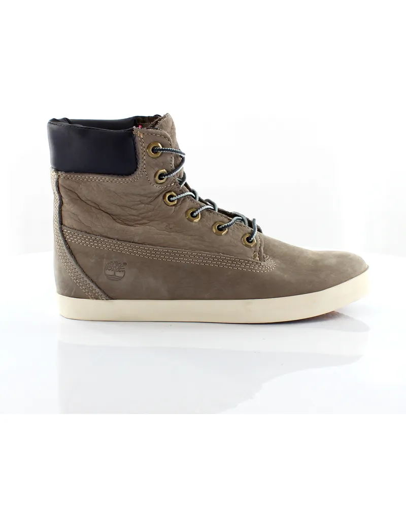 Timberland 6 Zoll Glastenbury Grey Nubuck Leder Schnüre -up -Frauenstiefel 8638a Grau