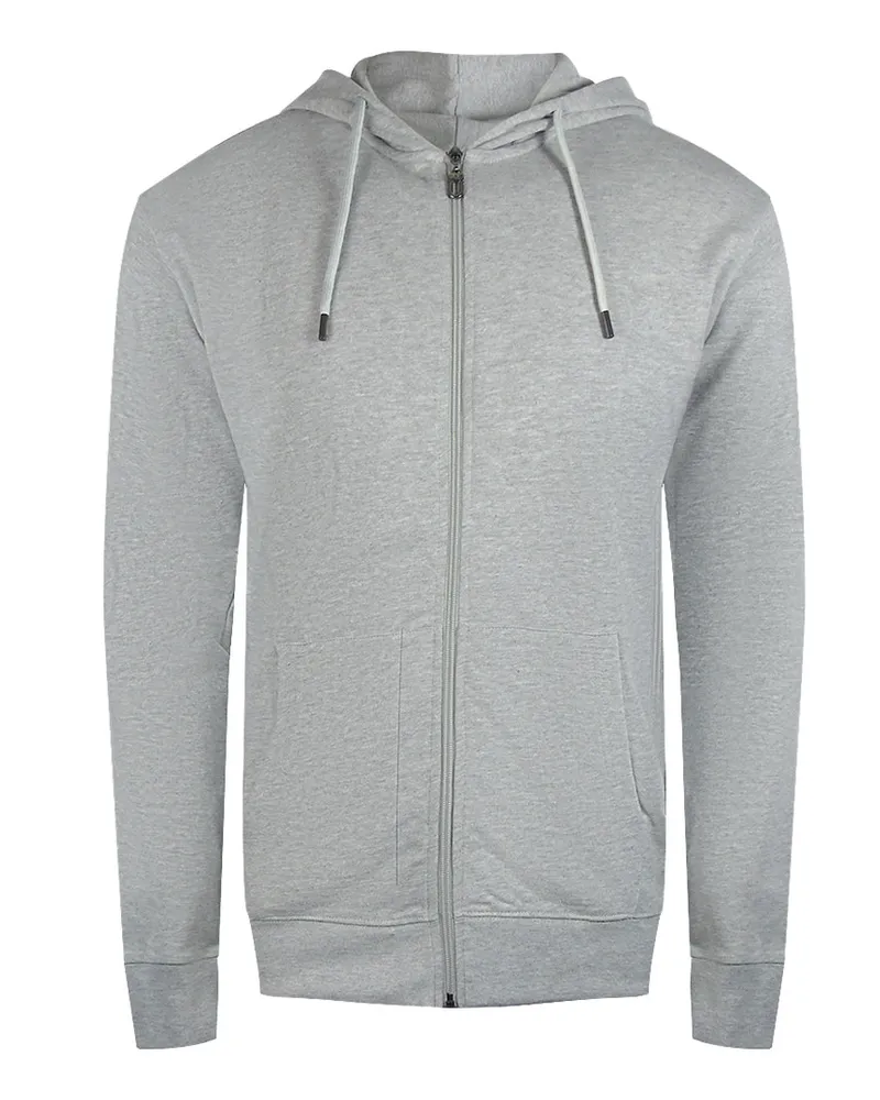 Roberto Cavalli Zip-Hoodie mit auffälligem Blumenlogo - Grau Grau