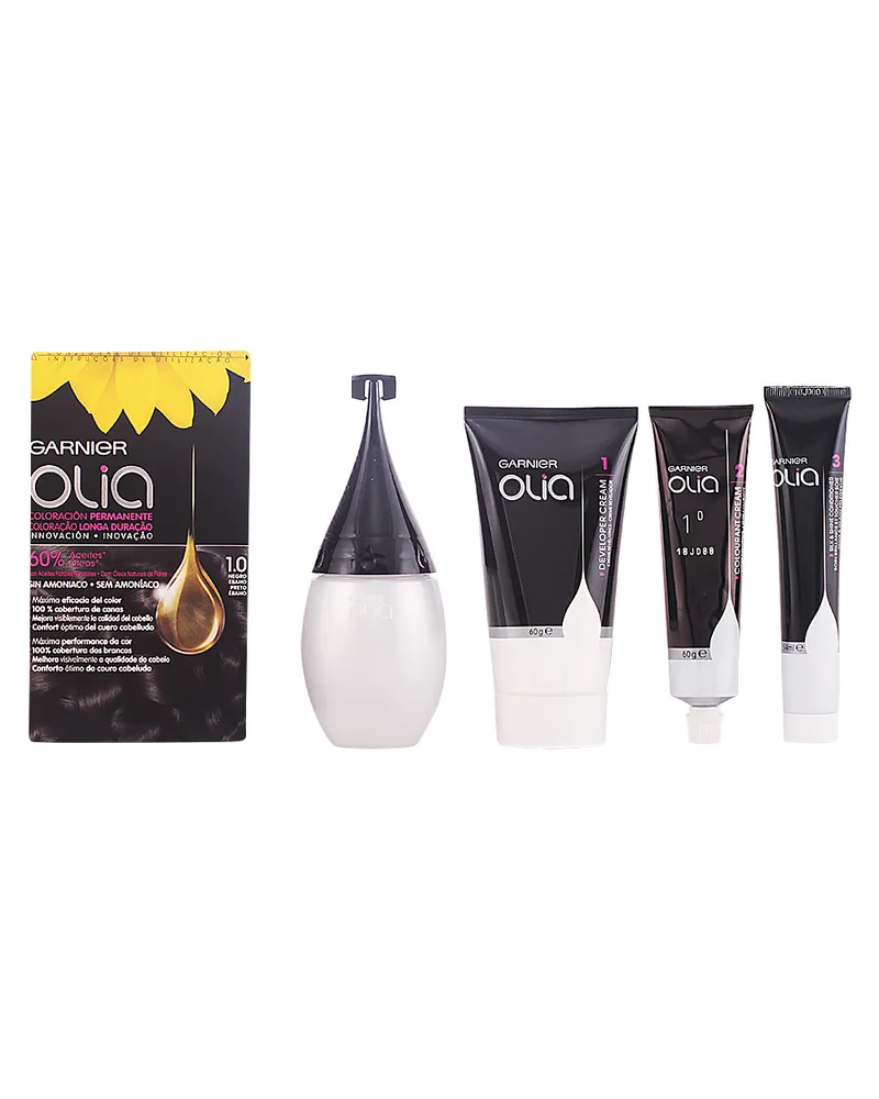 Garnier Olia Coloración Permanente #1,0 Negro Ebano 4 pz 
