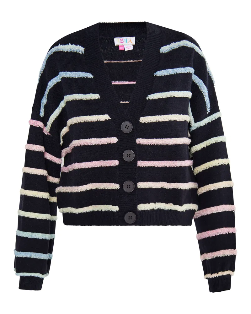 IZIA Strickjacke Damen schwarz Schwarz
