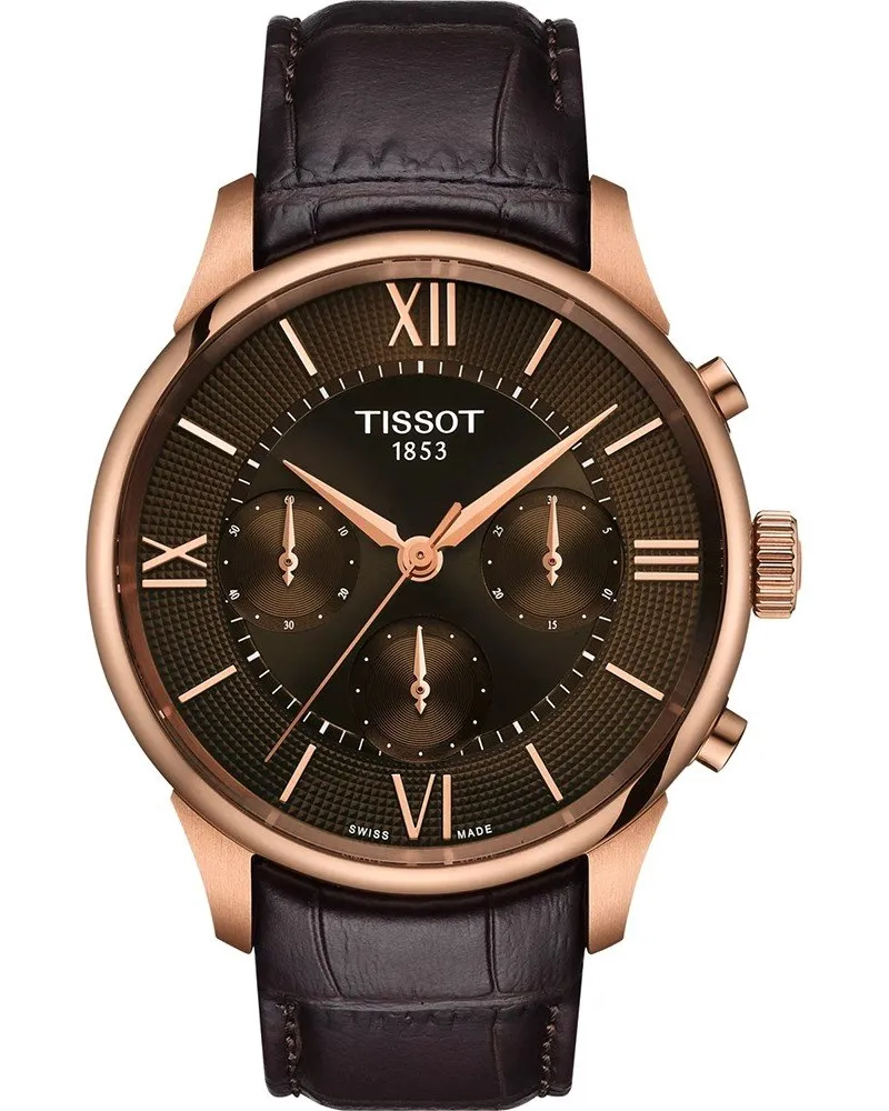 Tissot Chemin Des Tourelles Braun Herren Armbanduhr T1394623629800 Braun