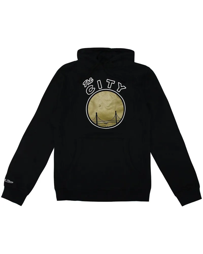 Mitchell & Ness Golden State Warriors Herren Hoodie Schwarz