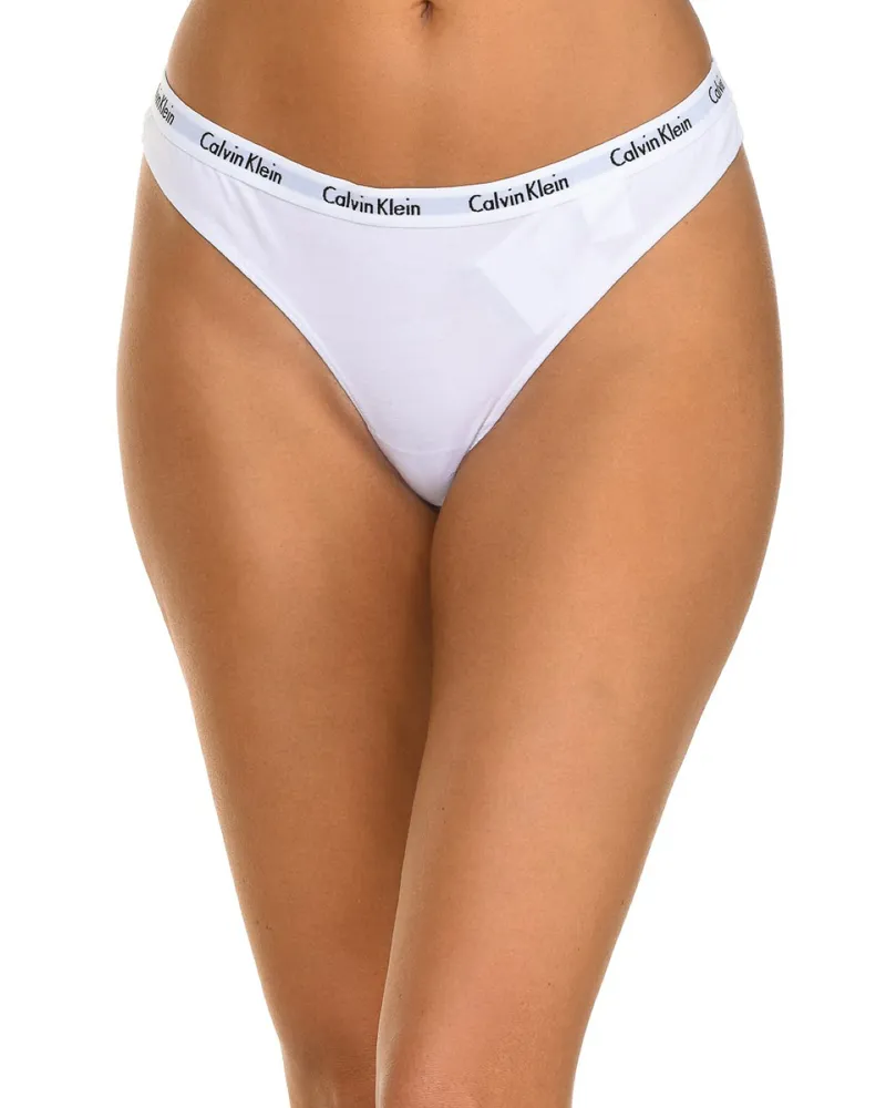 Calvin Klein Pack 3  Tangas Weiß