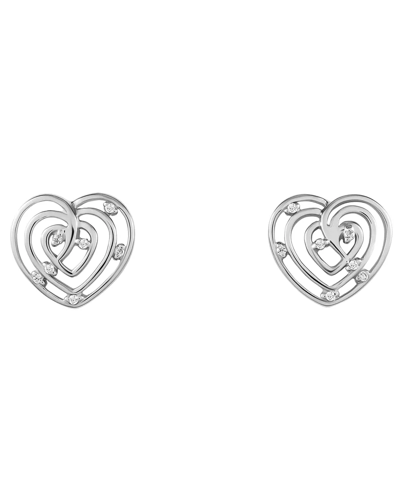 Orphelia Euphoria' Damen Ohrstecker aus 925er Sterlingsilber - Silber ZO-7522 Silber