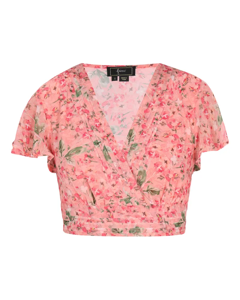 FAINA Bluse Frauen Koralle mehrfarbig Korallenrot