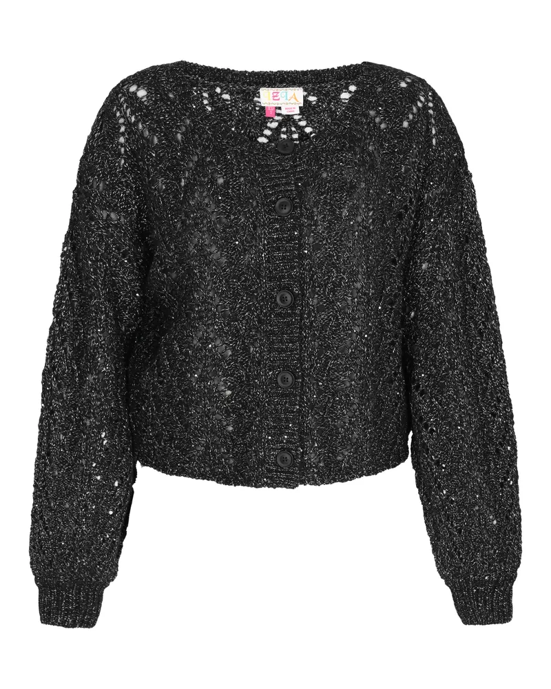 IZIA Strickjacke Frauen Schwarz Schwarz