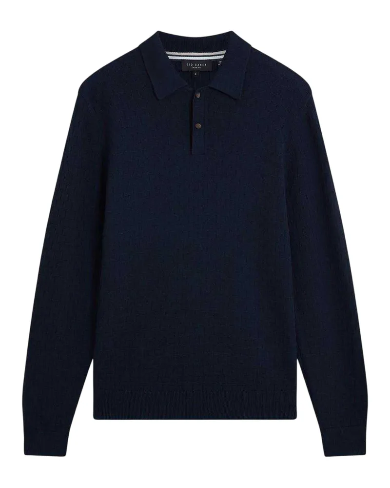 Ted Baker Poloshirt für Herren, kurzärmlig (Marine Marineblau