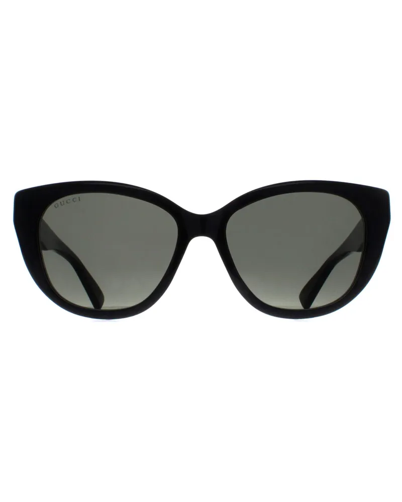 Gucci Cat Eye Damen Schwarz Grau GG1588S Schwarz