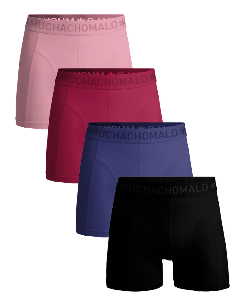 Muchachomalo 4er-Pack Boxershorts für Herren - Mehrfarbig Mehrfarbig