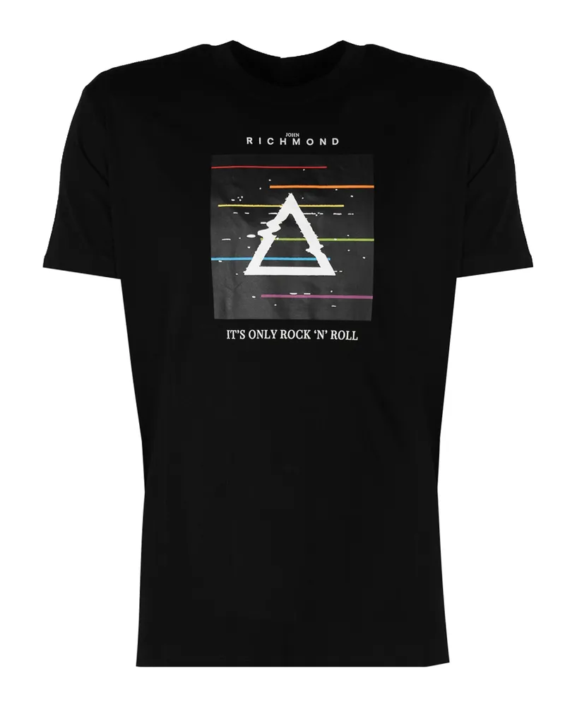 John Richmond T-Shirt Herren schwarz Schwarz