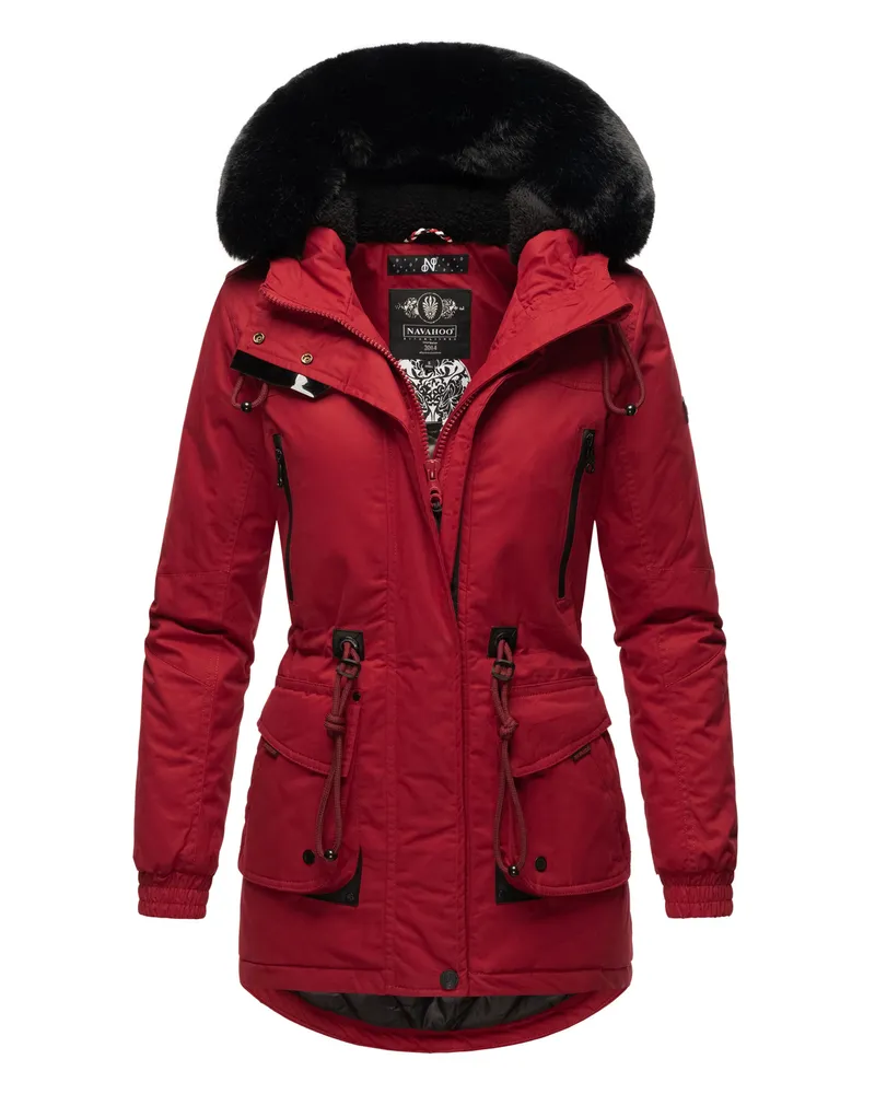 NAVAHOO Olessa Damen Winterjacke – warm, elegant & funktional Rot