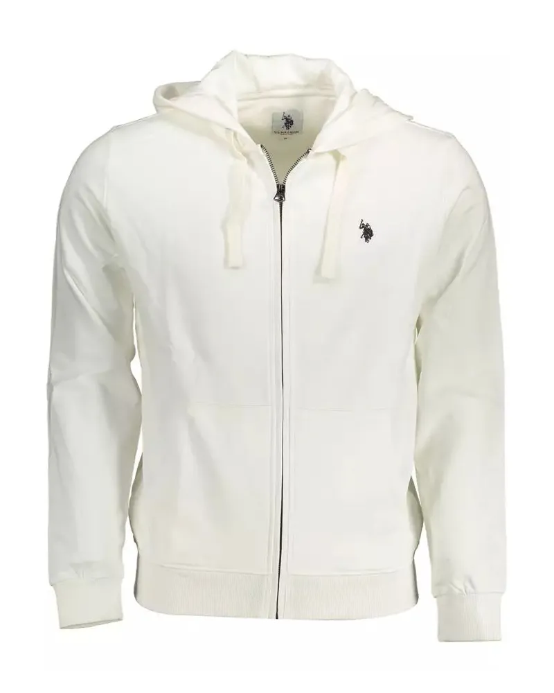 U.S. Polo Assn.  Zip-up Hoodie Klassische Passform Elfenbein