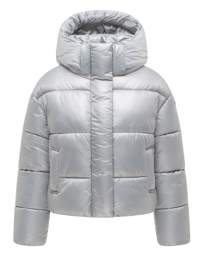 NAVAHOO Damen Winterjacke Polar-Unit mit Magnetverschluss Grau