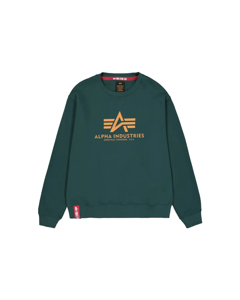 Alpha Industries Basic Big Logo Sweatshirt Grün