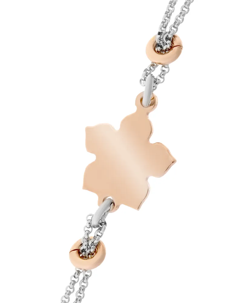 Orphelia Dilara' Damen-Armband aus 925er Sterlingsilber – Silber/Rosé ZA-7184 Silber