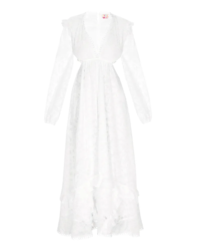 IZIA Kleid Frauen Weiß Weiß