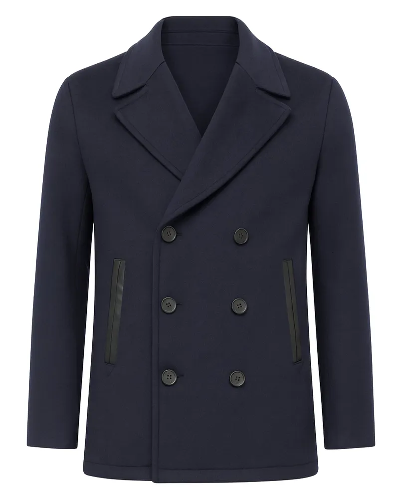 Ted Baker Aldovie Herren Navy Mantel Marineblau