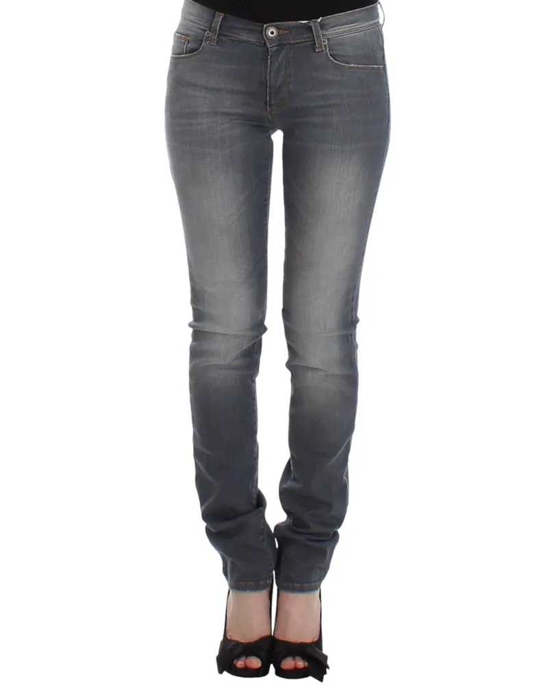 Ermanno Scervino Slim-Jeans aus Denim mit schmaler Passform und Stretch - Grau Grau
