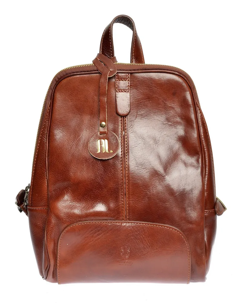 Anna Luchini Kastanienbraun Rindsledertasche Dunkelbraun