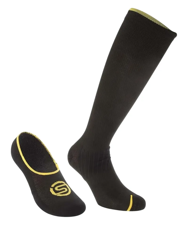 Skins Series-3" Kompressionsstrümpfe für Herren/Damen Unisex (3er-Pack) (Schwarz Schwarz