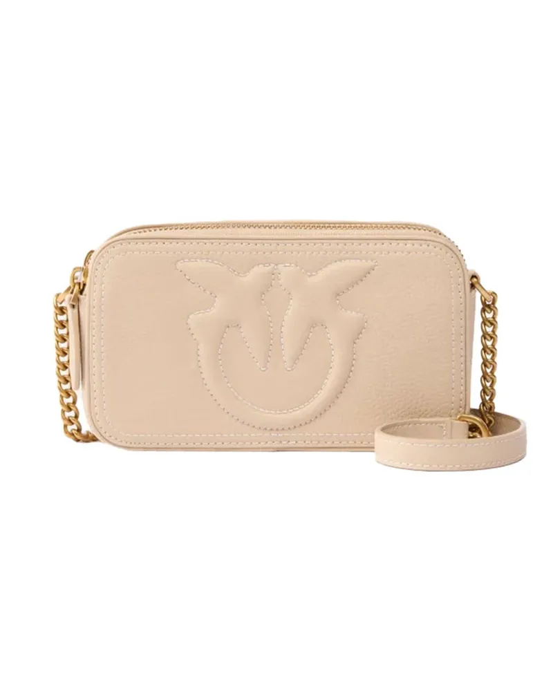 Pinko Carrie Kamera Tasche Mini Beige