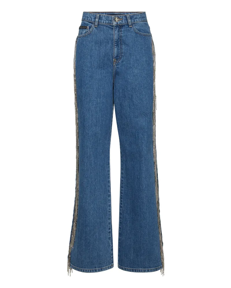 Philipp Plein Skater-Passform Blau