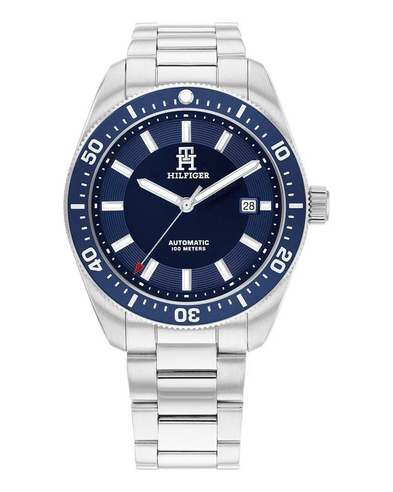 Tommy Hilfiger Herrenuhr Automatique Silber Silber