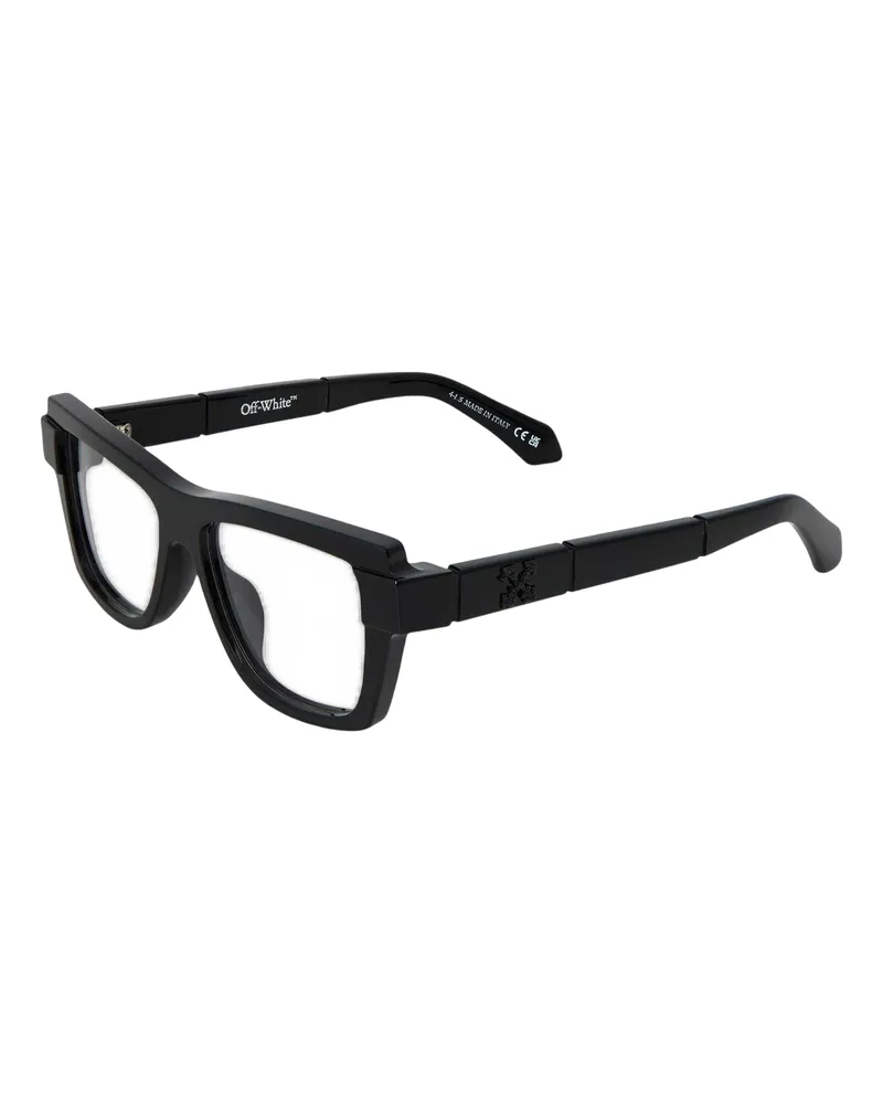 OFF-WHITE Off White - "Style 8v" Logo-Sonnenbrille für Herren/Damen Unisex (Schwarz Schwarz