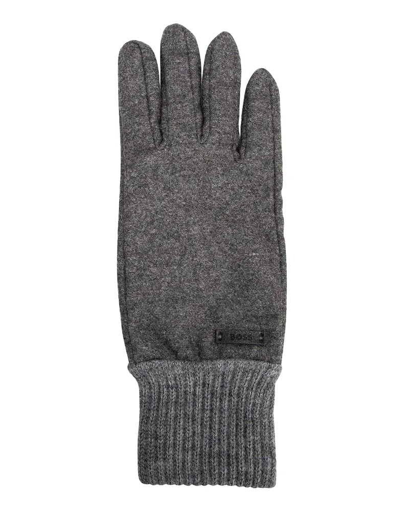 HUGO BOSS Kalsper" Handschuhe, Wollmischung (Grau Grau