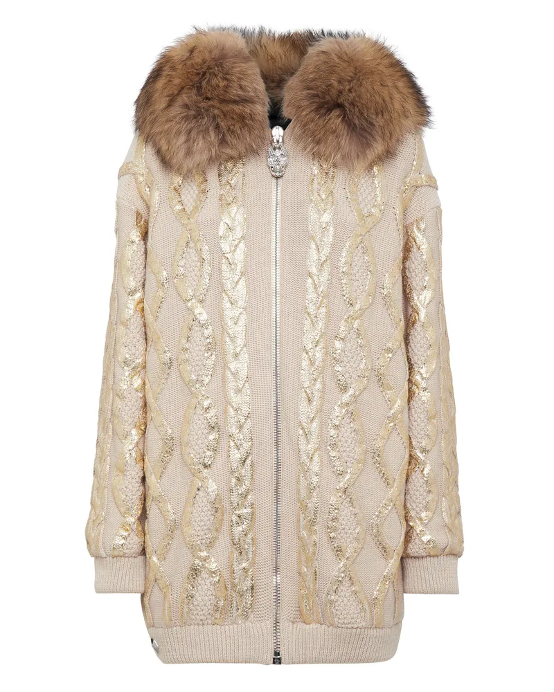 Philipp Plein Strickjacke Wool &Amp Gold