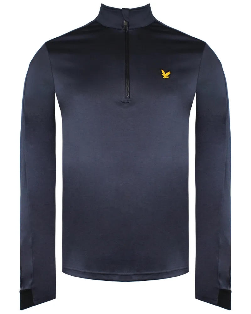 Lyle & Scott Long Sleeve 1/4 Zip Up Navy Ventech Golf Mens Midlayer ML1240G Z807 Marineblau