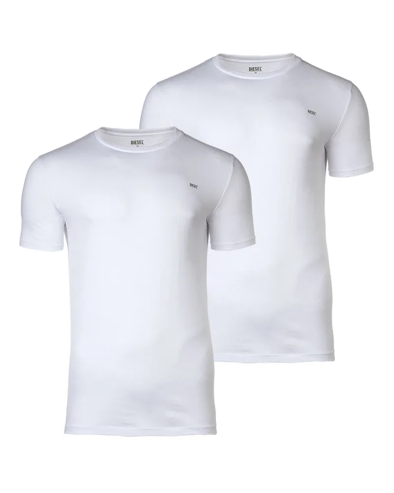 Diesel Umtee-Randal-Tube-Twopack T-Shirt Weiß