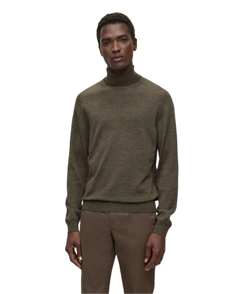 HUGO BOSS Musso-P" Pullover für Herren (Dunkelgrün Grün