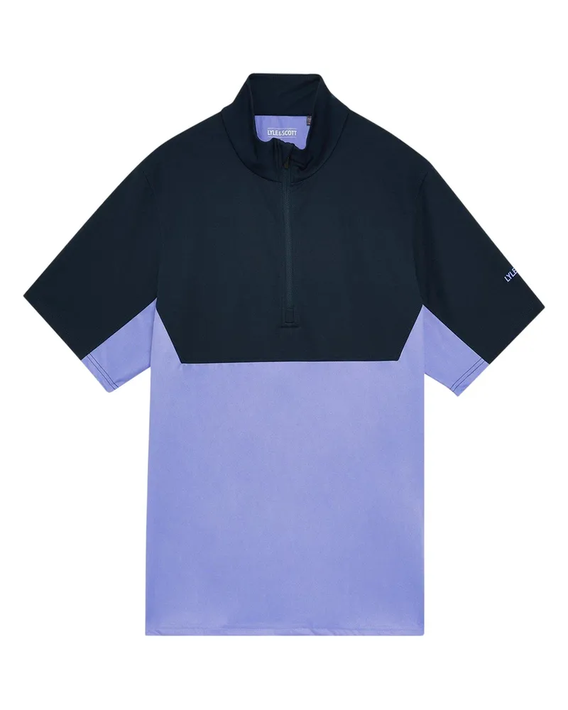 Lyle & Scott Oberteil für Herren, mit halbem Reißverschluss (Mondlicht Marineblau Mittelblau