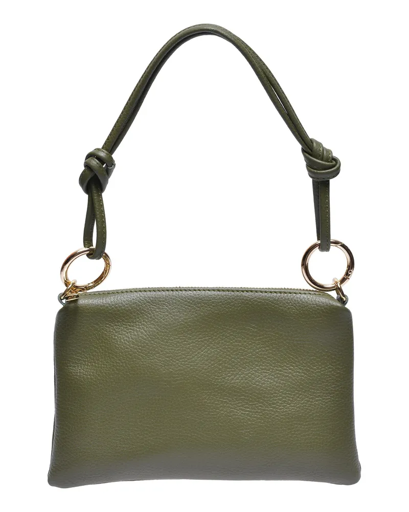 Anna Luchini Khaki Rindsledertasche Khaki