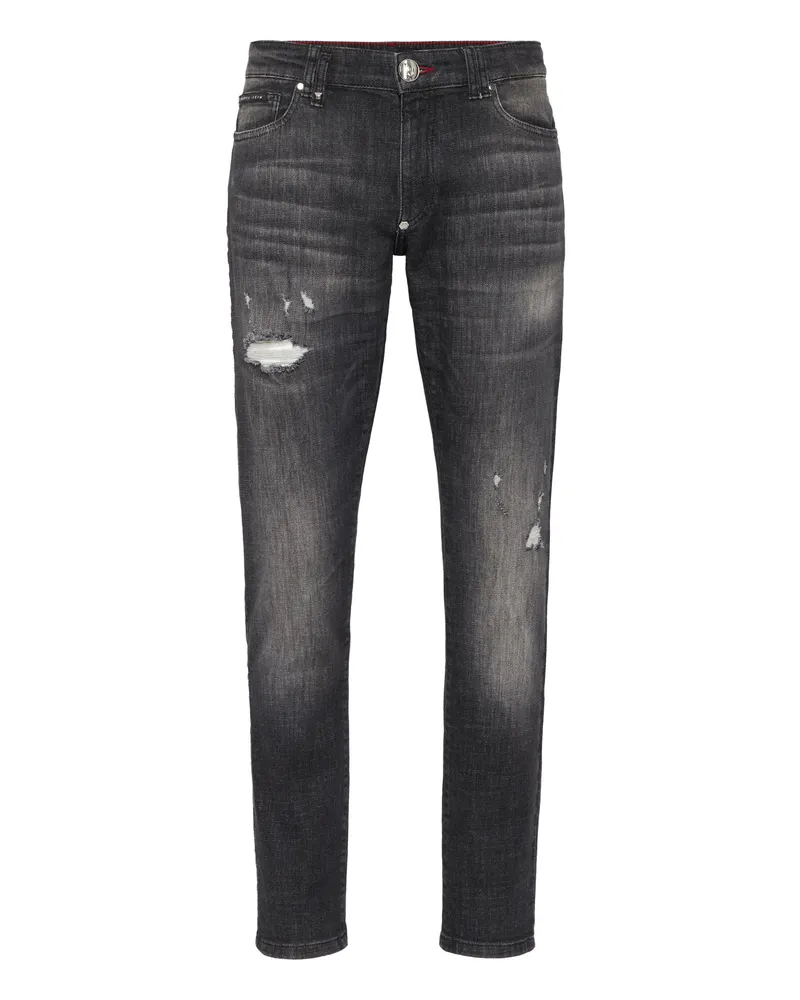 Philipp Plein Schlanke Passform Dunkelgrau