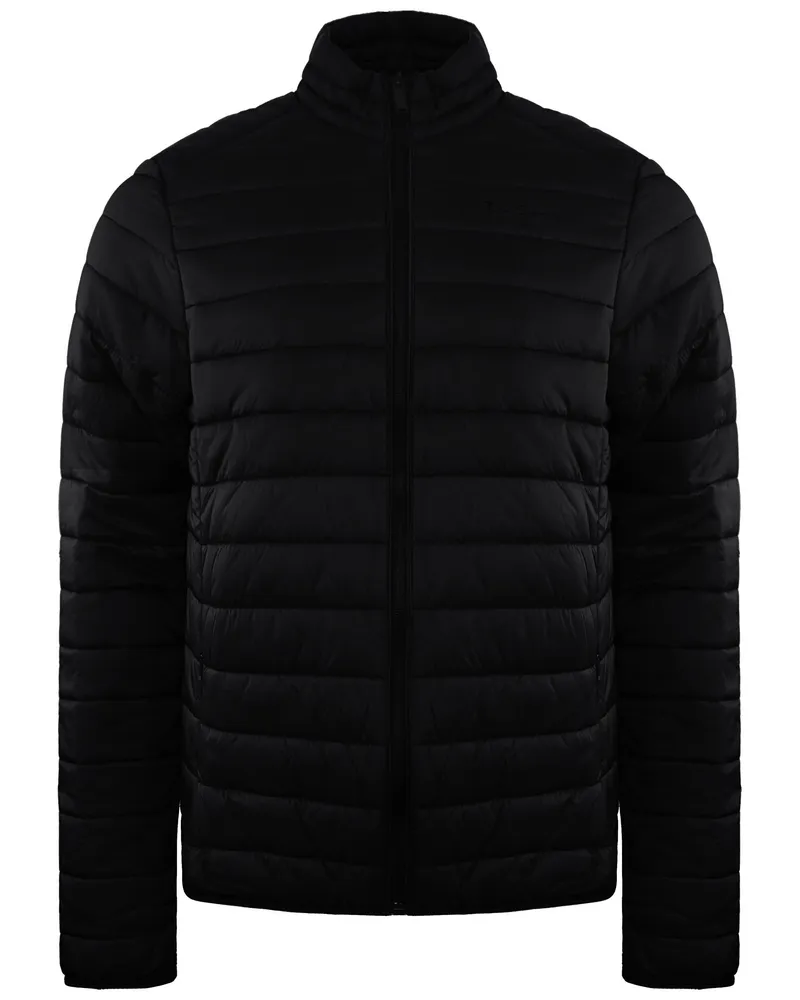Ben Sherman Leichte, schwarze Wattierte Herrenjacke Schwarz