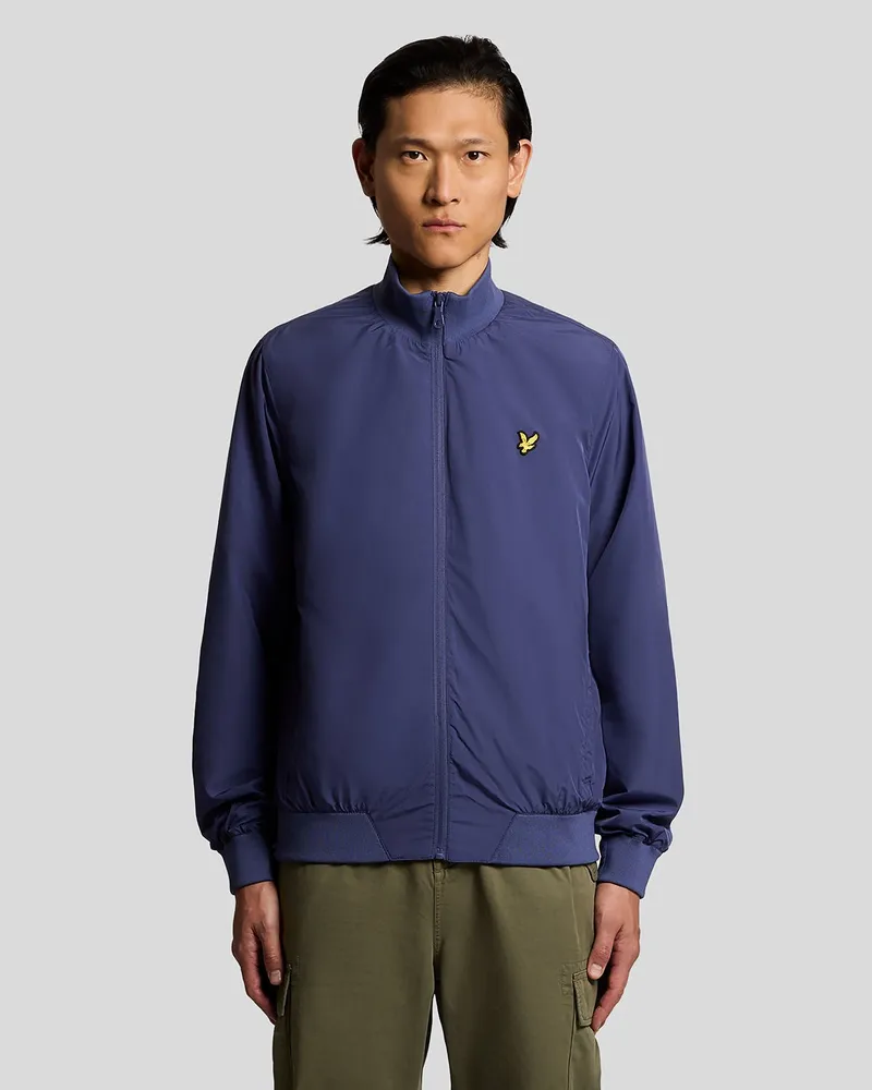 Lyle & Scott Funnel-Neck Shell-Jacke Marineblau