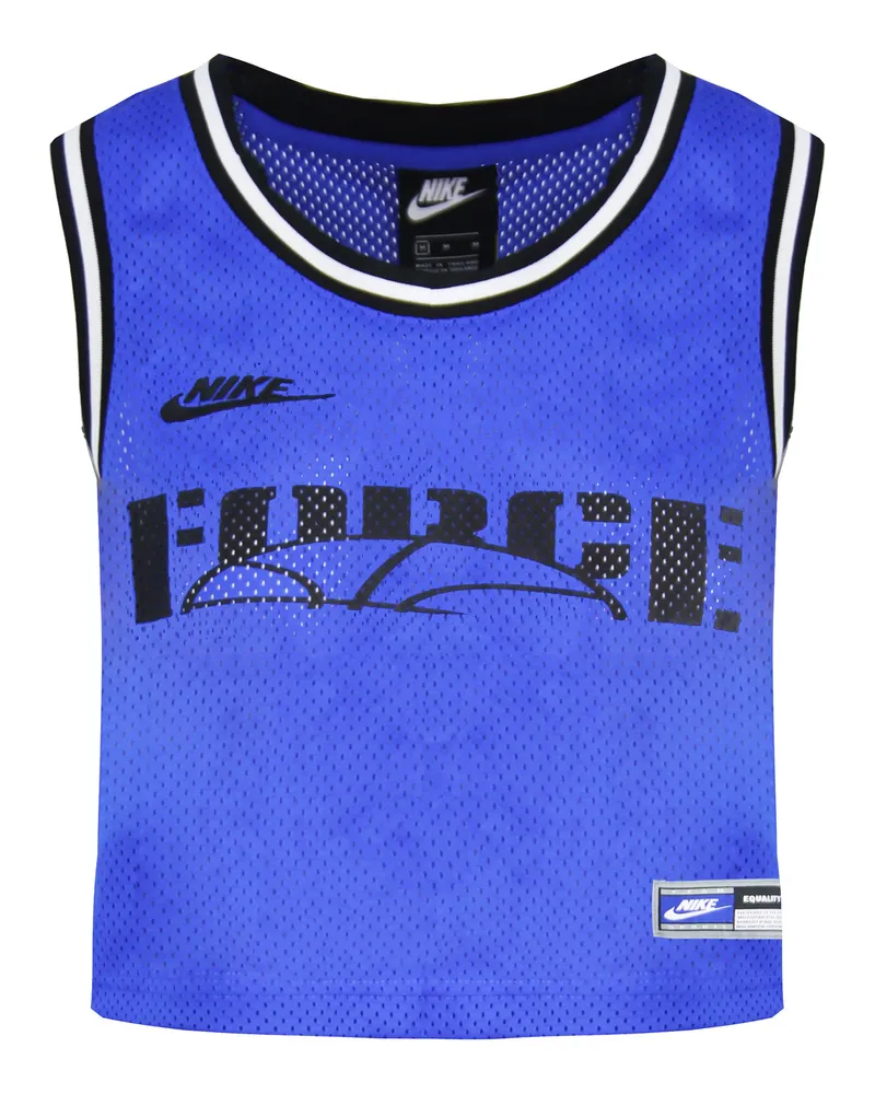 Nike Lose Fit Jersey ärmellose Schwesternschaft Womens Crop Top Cu6786 405 Blau