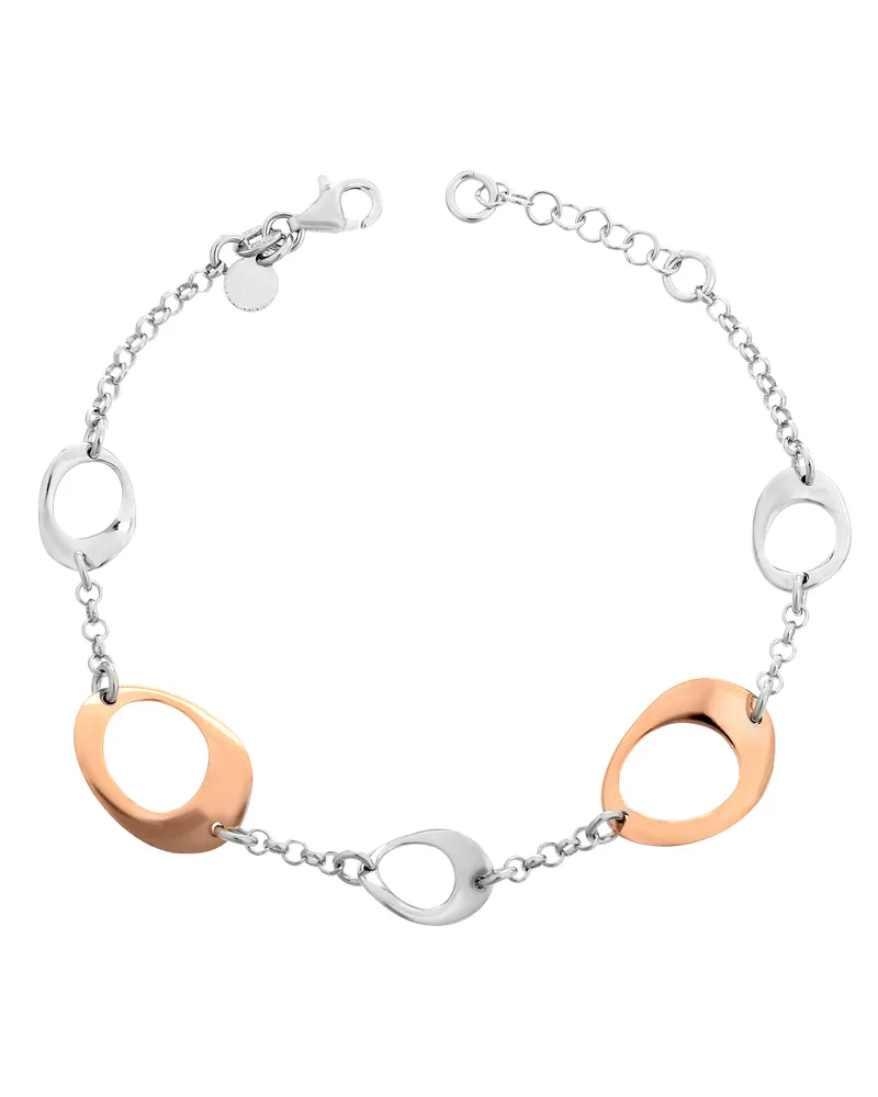 Orphelia Isotta' Damen-Armband aus 925er Sterlingsilber – Silber/Rosé ZA-7192 Silber
