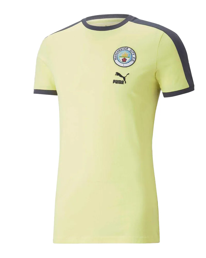 Puma Ftblheritage T7" T-Shirt für Herren (Gelb Gelb