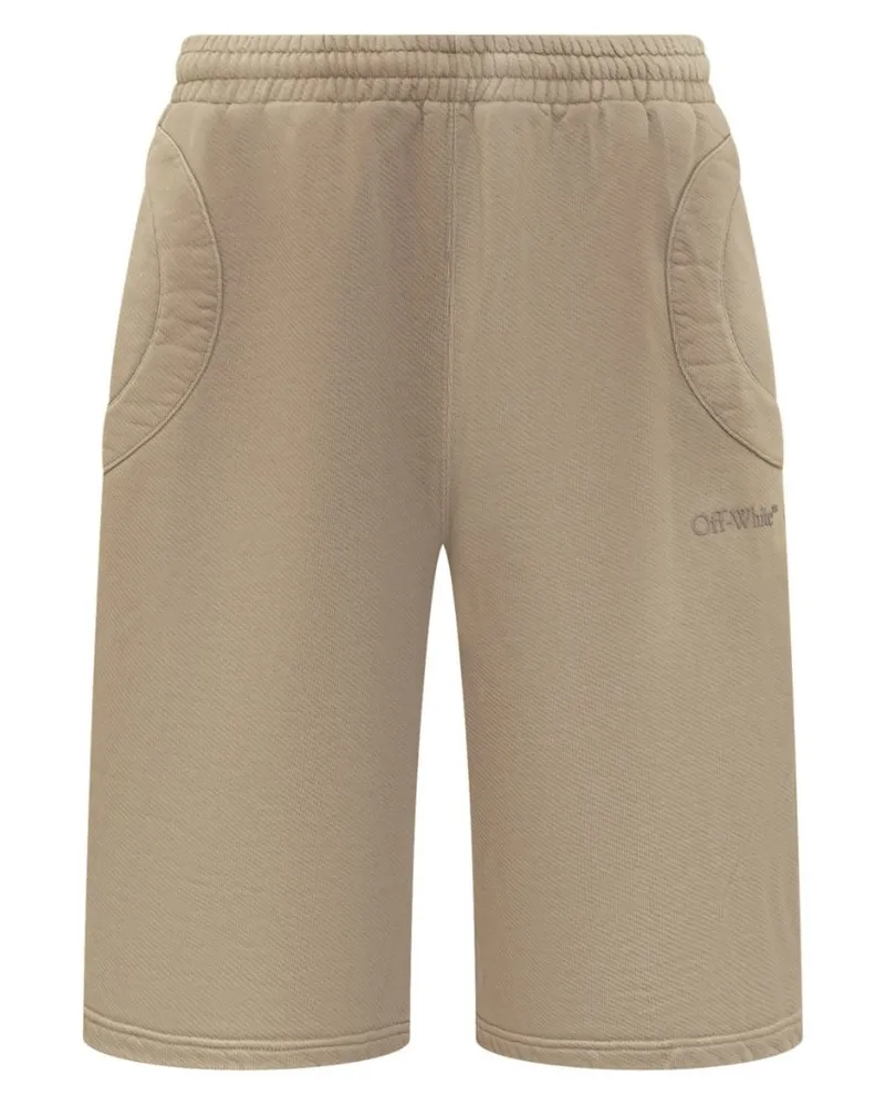 OFF-WHITE Laundry Circle Sweatshorts Beige Beige