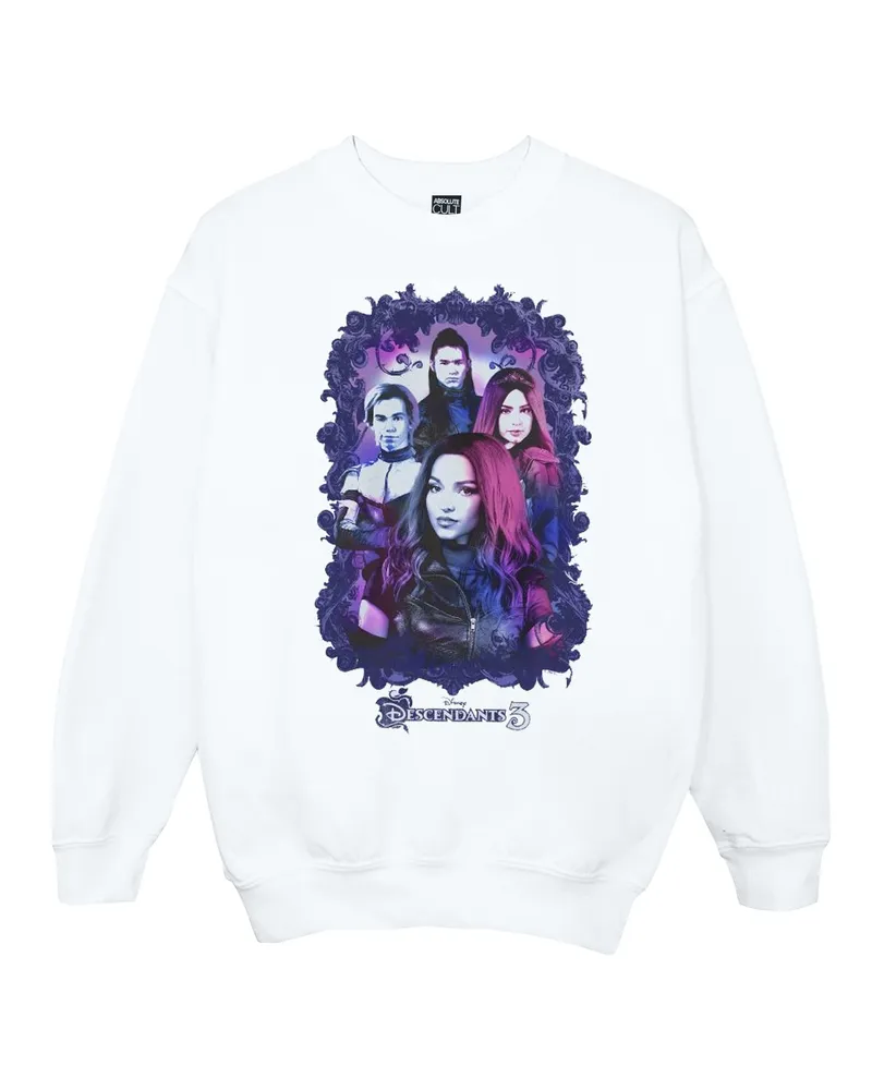 Disney The Descendants Attitude" Sweatshirt für Mädchen (Weiß Weiß