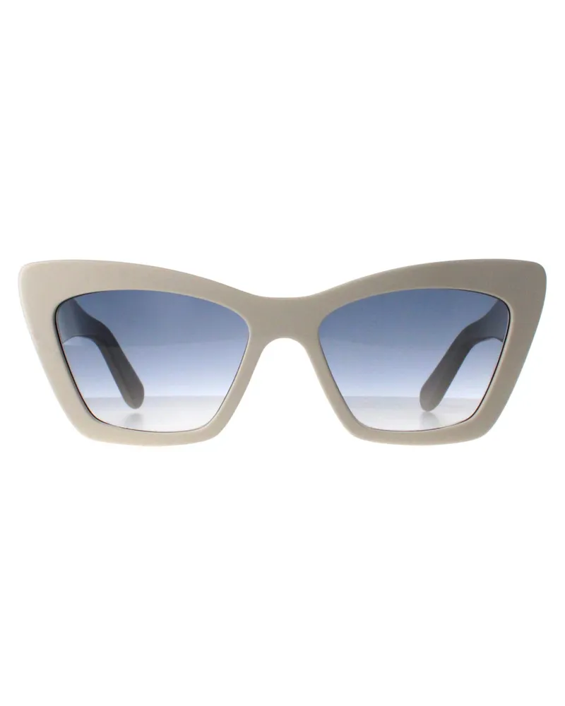 Ferragamo SF1081SE 103 ivoorblauwe zonnebril met kleurverloop Beige