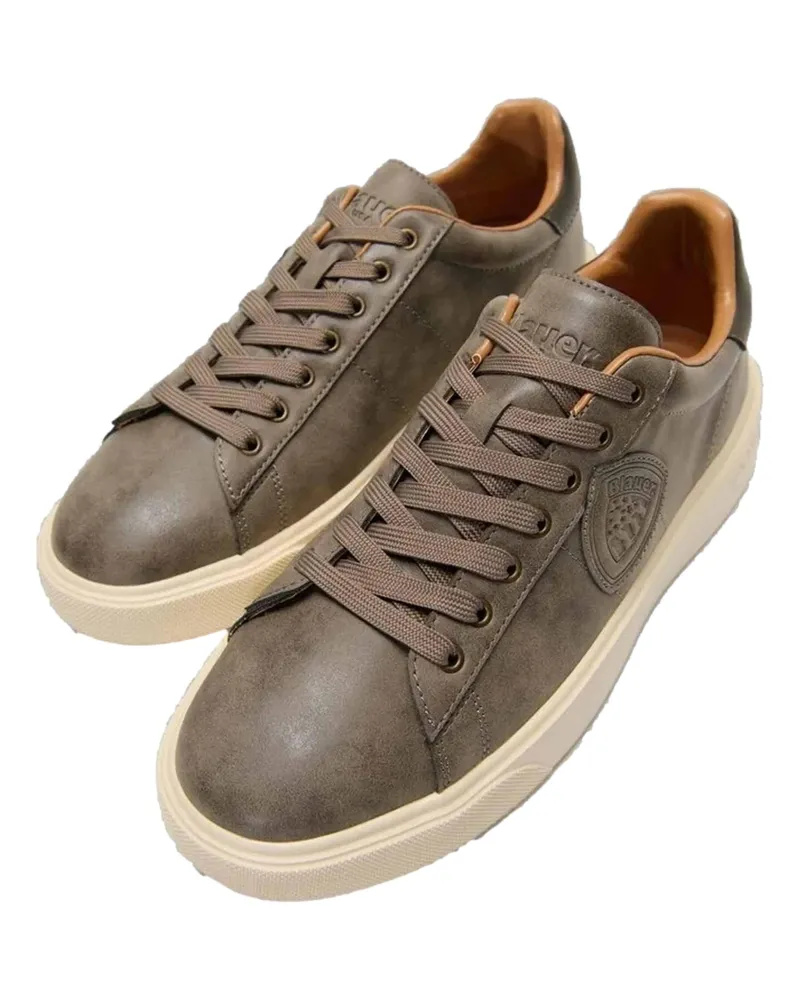 Blauer Sneaker Braun